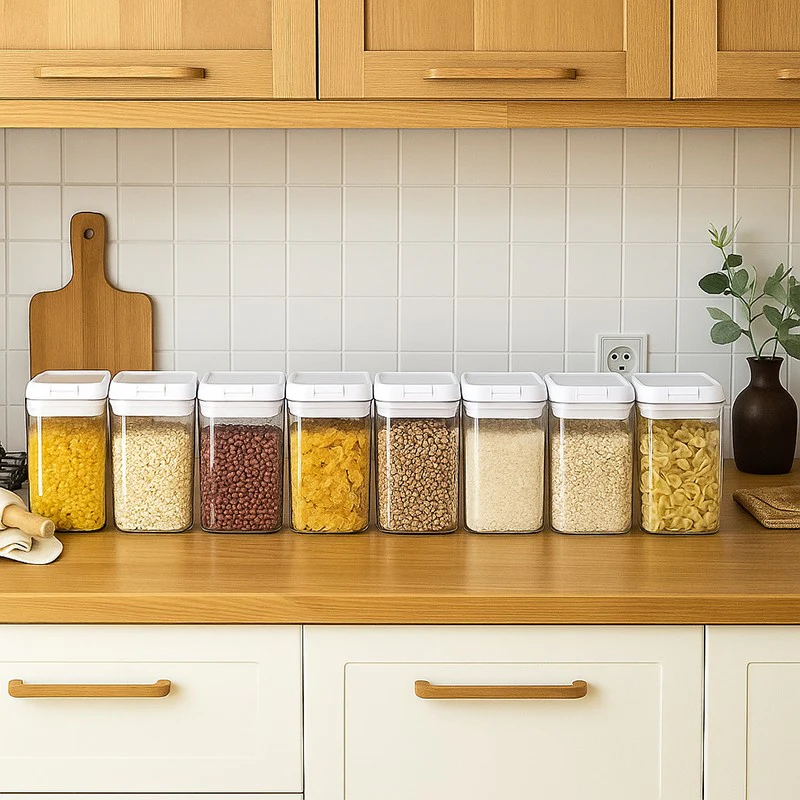 Essentio Airtight Plastic Storage Container - Set Of Eight